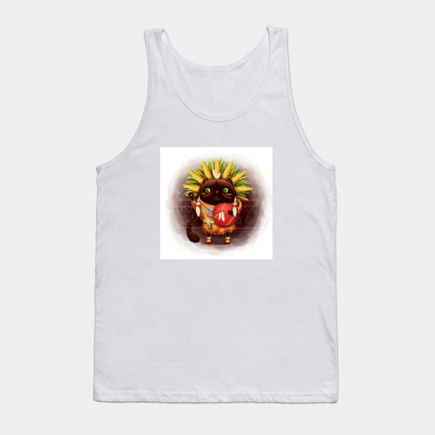 cat indian chief Tank Top by Marysha_art